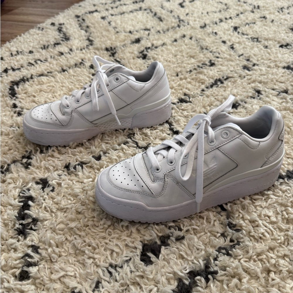 Adidas Women’s Forum Bold Shoes Triple White Size 8